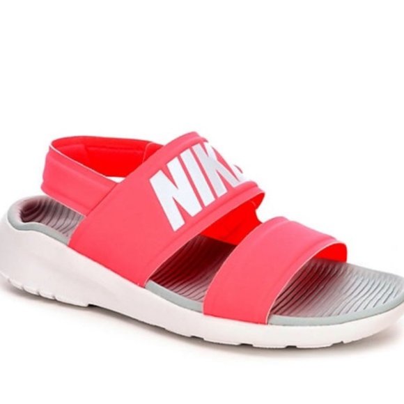 nike pink tanjun sandals